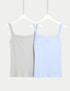 Marks & Spencer "2pk Cool Comfort™ Ribbed Vest Tops"